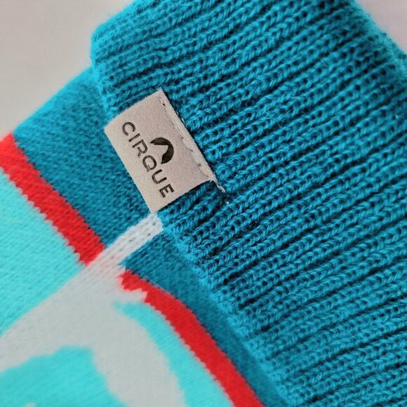 Cirque Ski Hat Beanie Womens Mens Girls Boys Pompom Winter Turquoise Blue NEW - Picture 3 of 7